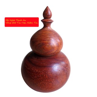 Ống tăm gỗ hương đỏ hình hồ lô cao cấp OTHL01