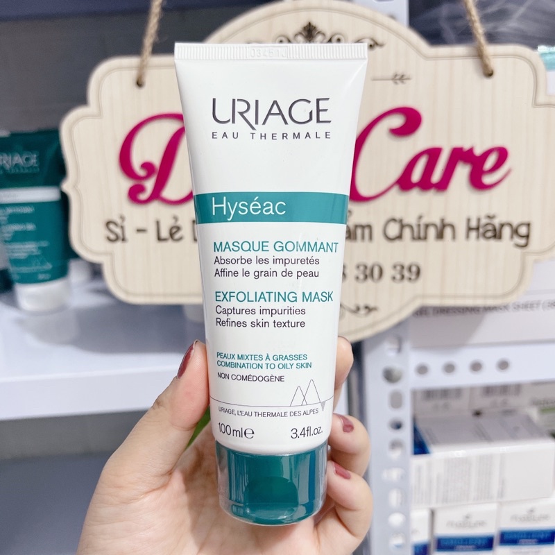 URIAGE MẶT NẠ TẨY TẾ BÀO CHẾT CHO DA DẦU, DA MỤN HYSEAC MASQUE GOMMANT 100ML
