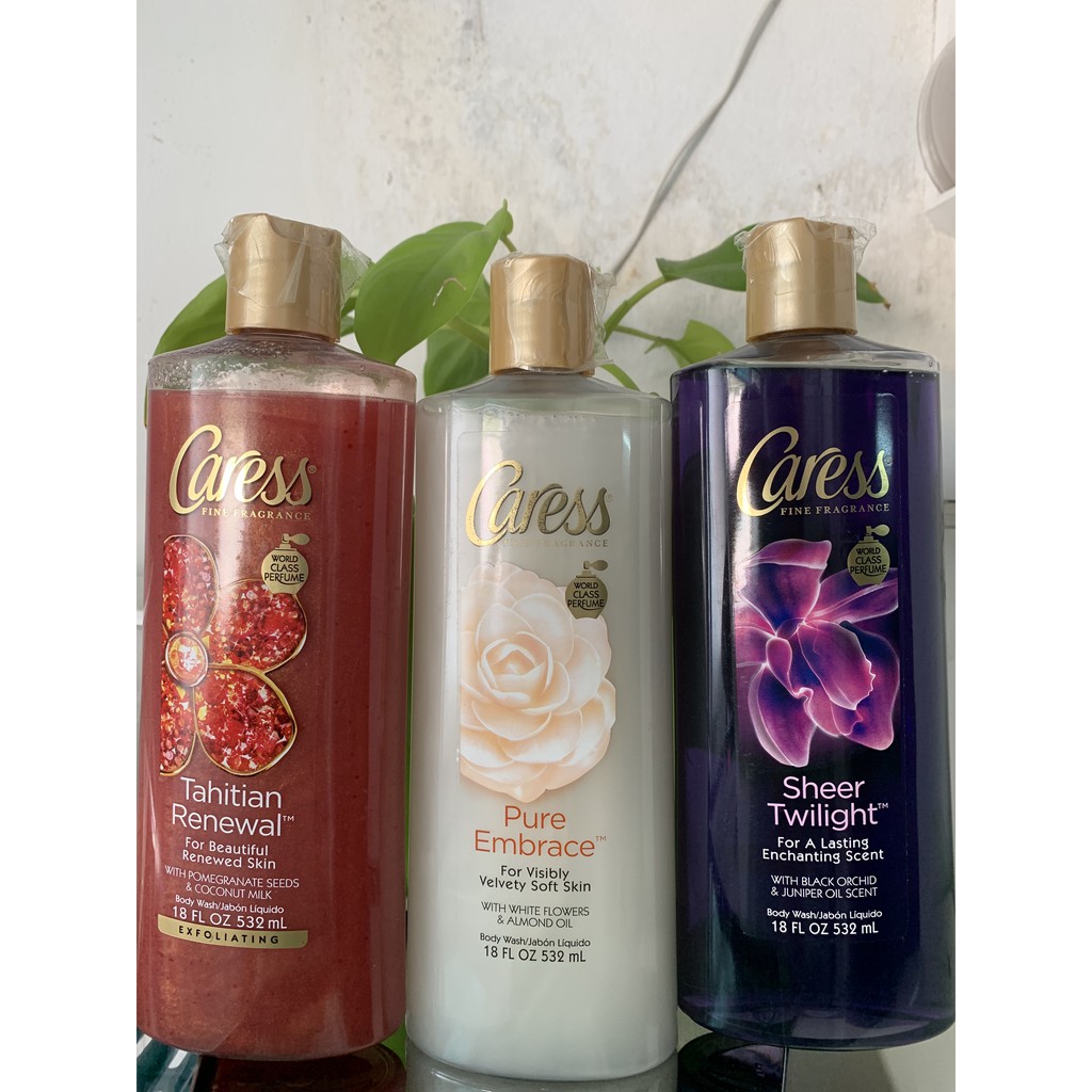 Sữa Tắm Dưỡng Trắng Da Hương Nước Hoa Caress 532ml Của Mỹ