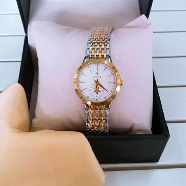 Đồng hồ nữ Aolix chính hãng No.9139 Kim dây thiết kế Ngôi Sao quay lạ mắt