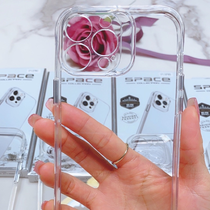 Ốp lưng kính trong suốt Cao Cấp không ố chống xước tuyệt đối full mã iphone