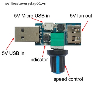 // USB Fan Speed Controller DC 4V-12V 5W Multi-Gear Mute Auxiliary Cooling Tool .