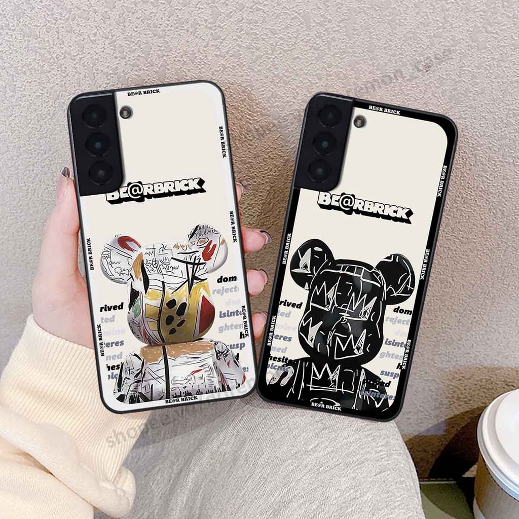 Ốp Samsung S21 / S21 FE / S21 Plus / S21+ be@r brick mars thời trang, ốp lưng điện thoại viền dẻo siêu chất