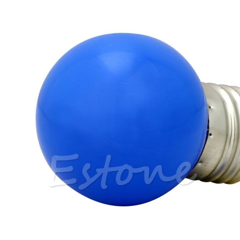1W E27 mini LED Golf Ball Bulb Globe Light in Blue, Red, Green, Yellow,White