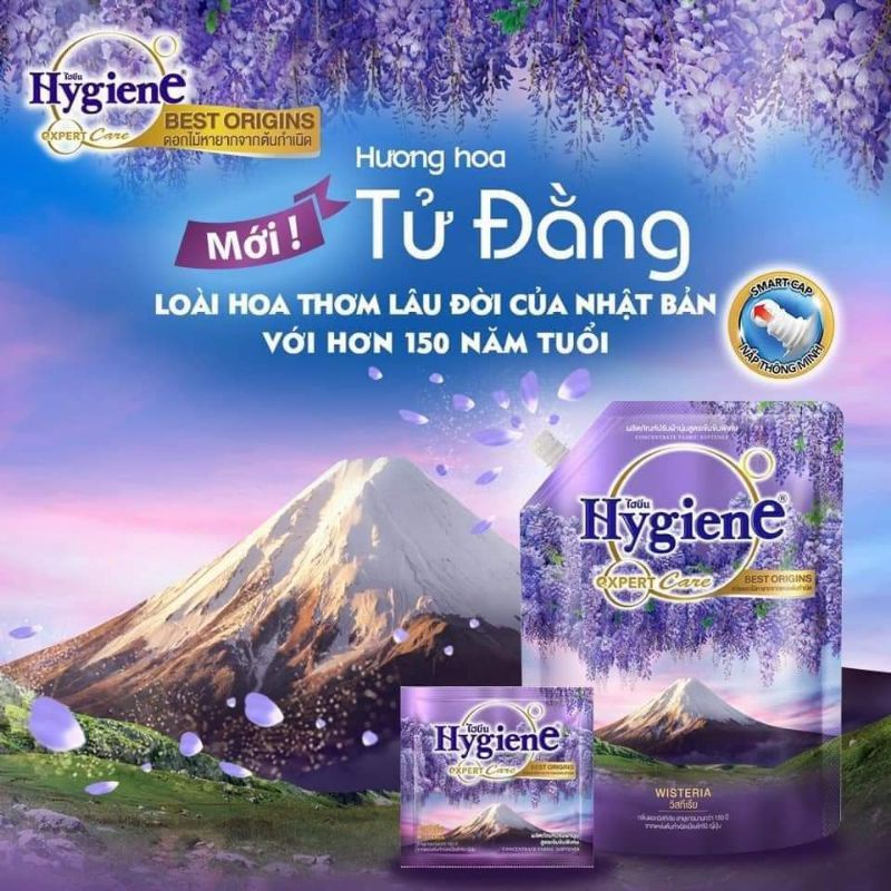 Nước xả vải hygiene màu Tím Núi 1150ml Thái Lan - màu Tím Núi Phú Sĩ