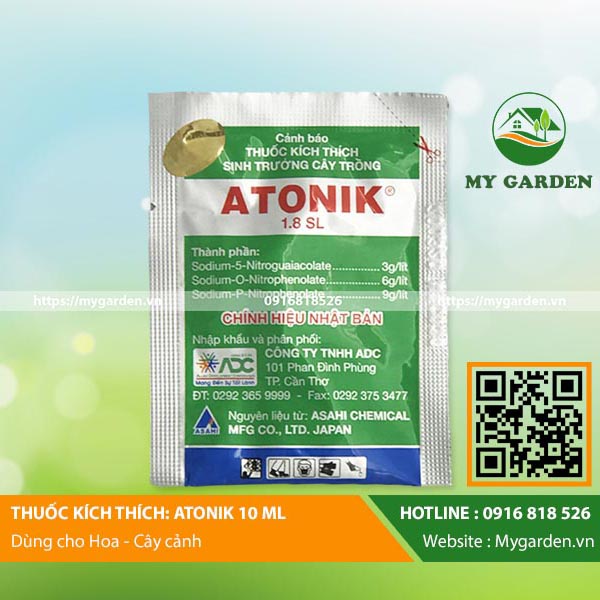 Phân bón kích thích tăng trưởng Atonik nảy mầm và ra rễ, dạng nước, gói 10ml