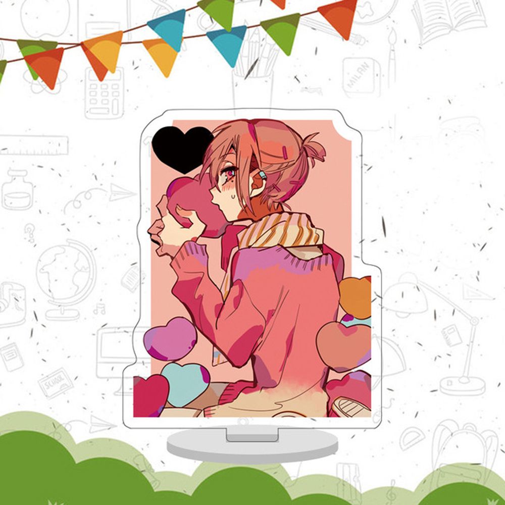 Tấm trưng bày họa tiết nhân vật anime Hanako bằng acrylic 10cm dành cho trang trí bàn làm việc
