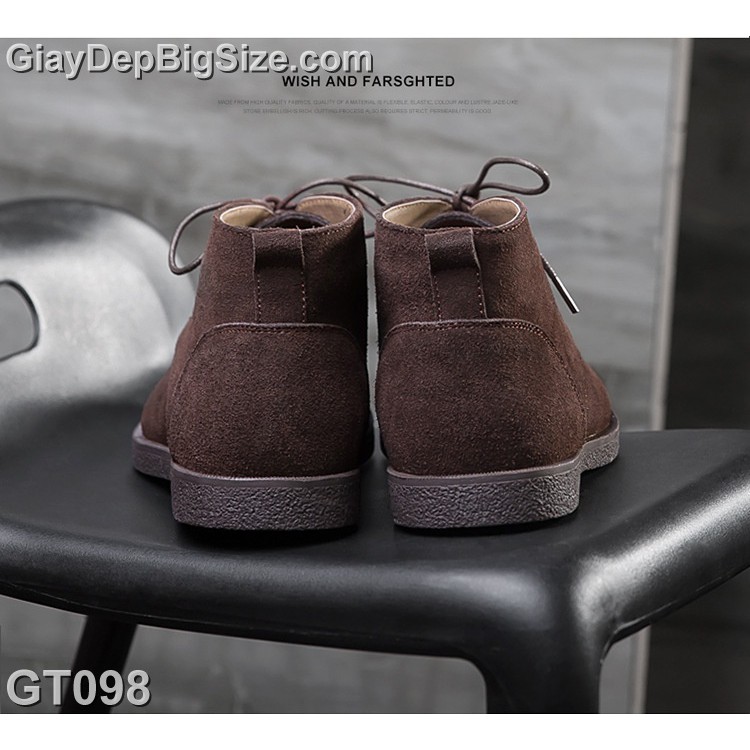 Giày Boot (bốt) Chukka-Desert, giày cổ cao big size cỡ lớn EU:45-46 cho nam chân thon cân đối