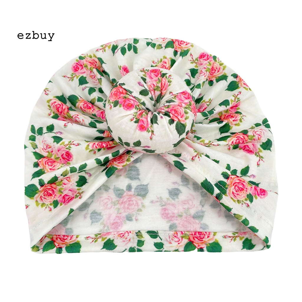 Mũ Trùm Đầu Chống Gió In Họa Tiết Hoa Cho Bé
