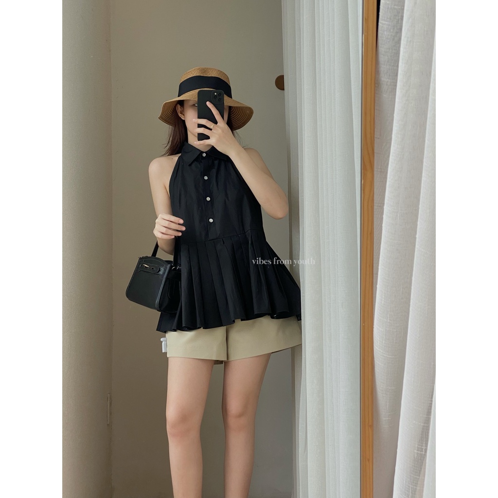 ÁO YẾM CỔ SƠ MI CHÂN BÈO_AV1263
