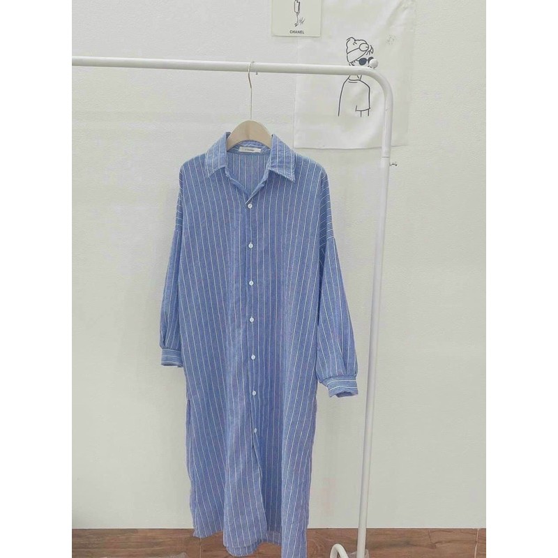 ĐẦM SƠ MI SỌC SUÔNG KT13 | BigBuy360 - bigbuy360.vn