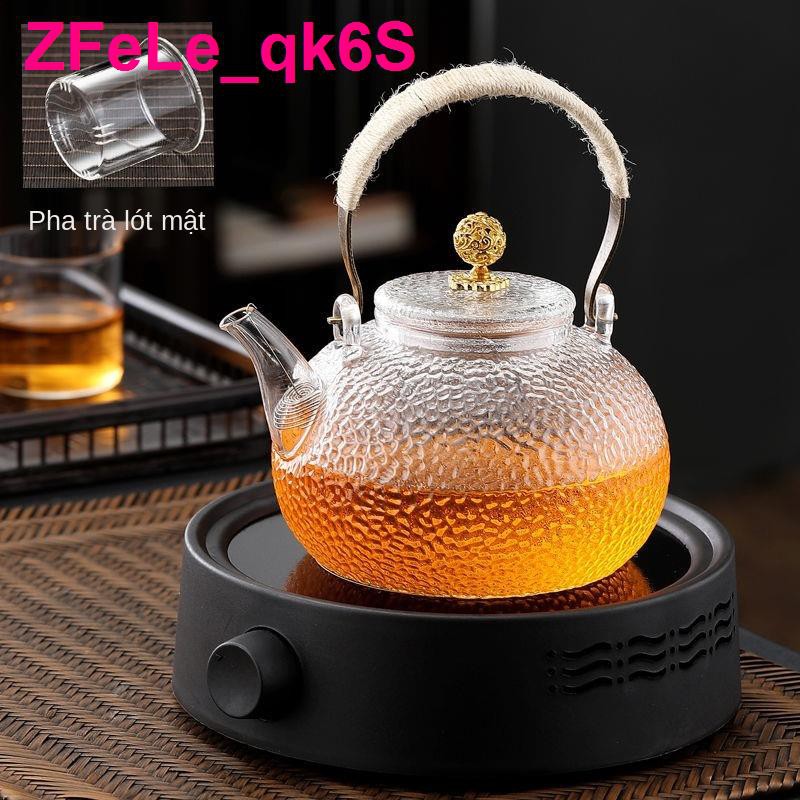 Máy pha trà thủy tinh búa chịu nhiệt, bếp nấu trà, nâng dầm, ấm đun nước, siêu tốc, bộ nồi sứ điện