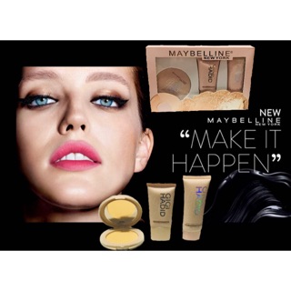 Sét Trang Điểm Nền BB Cream + Phấn Phủ + Kem Lót Trang Điểm Maybeline