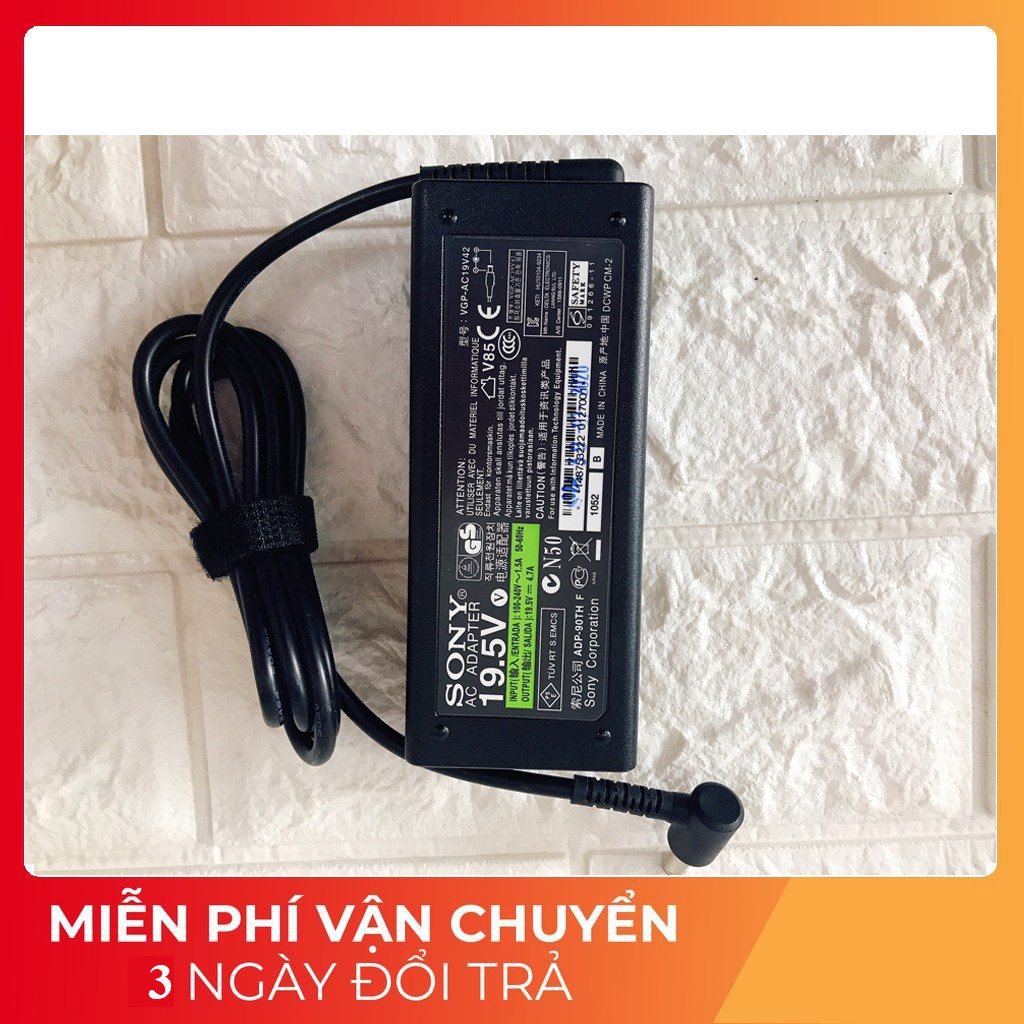 Sạc Laptop Sony 19.5V - 4.7A HÀNG CAO CẤP  kèm dây nguồn