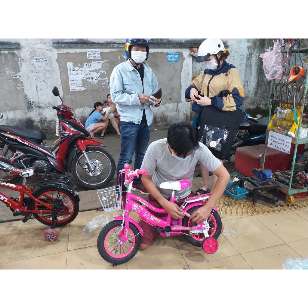 Xe đạp trẻ em 12in bé gái GHbike