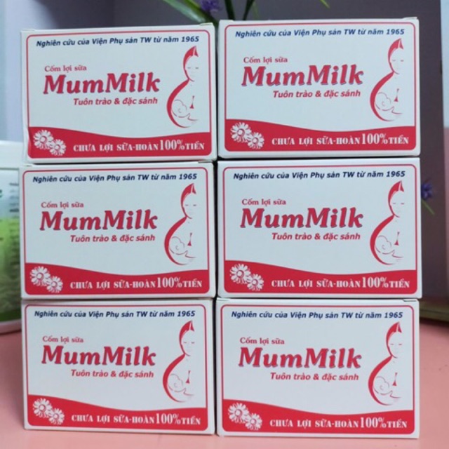 4 hộp cốm Mum milk cốm siêu lợi sữa