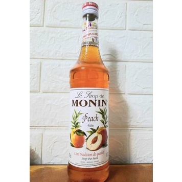 Syrup Monin Đào/Peach chai thủy tinh 700ML