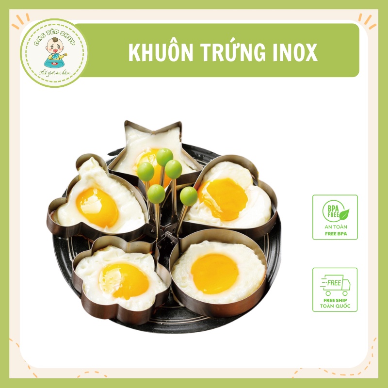 Khuôn inox rán trững, tráng trứng, làm bánh