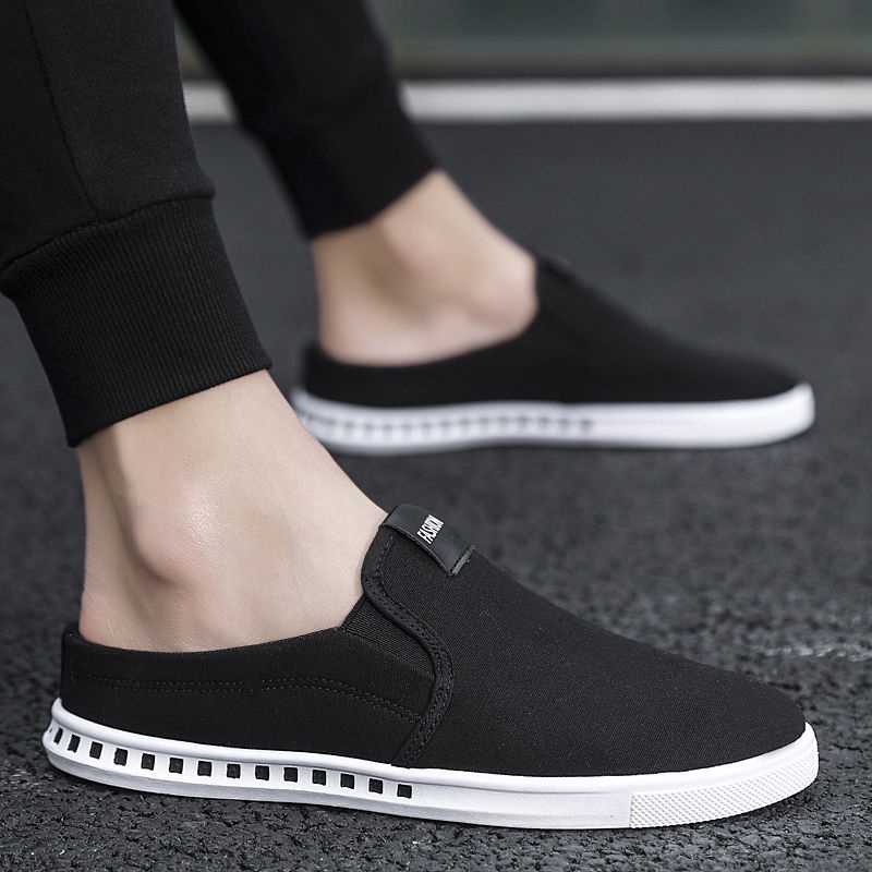 Giày Lười Canvas Thoáng Khí Phong Cách Hàn Quốc Cho Nam