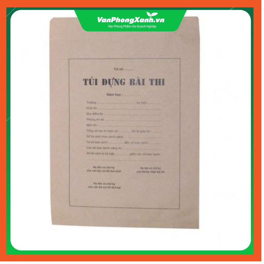 Túi đựng bài thi A3 theo mẫu của bộ GD&amp;DT