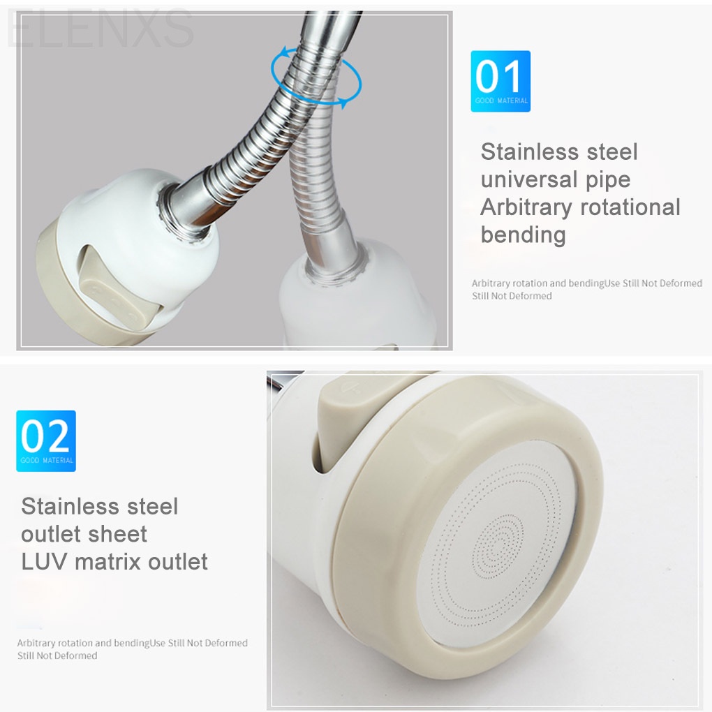 Đầu vòi rửa chén nối dài chống văng tiết kiệm nước tiện lợi cho nhà bếp