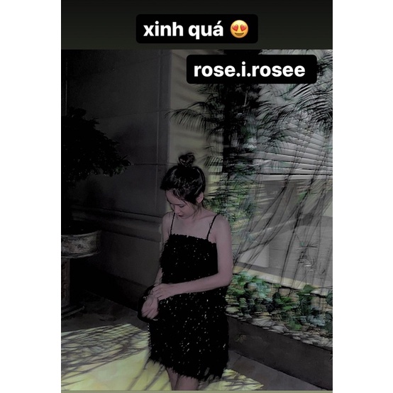 Đầm 2 dây lấp lánh