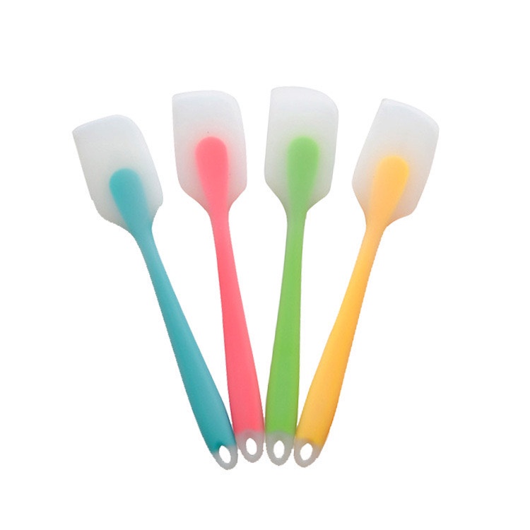 Phới dẹt silicon spatula đúc liền trong suốt chịu nhiệt 28 cm dùng để vét bột, trộn bột