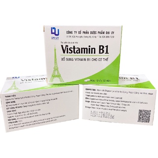 Vitamin b1 hộp - đại uy vỉ 100 viên - bổ sung vitamin b1 cho cơ thể - ảnh sản phẩm 4