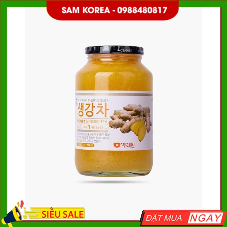   SẢN PHẨM CHÍNH HÃNG   [Dooraewon] Trà gừng mật ong 1kg - 꿀생강차  