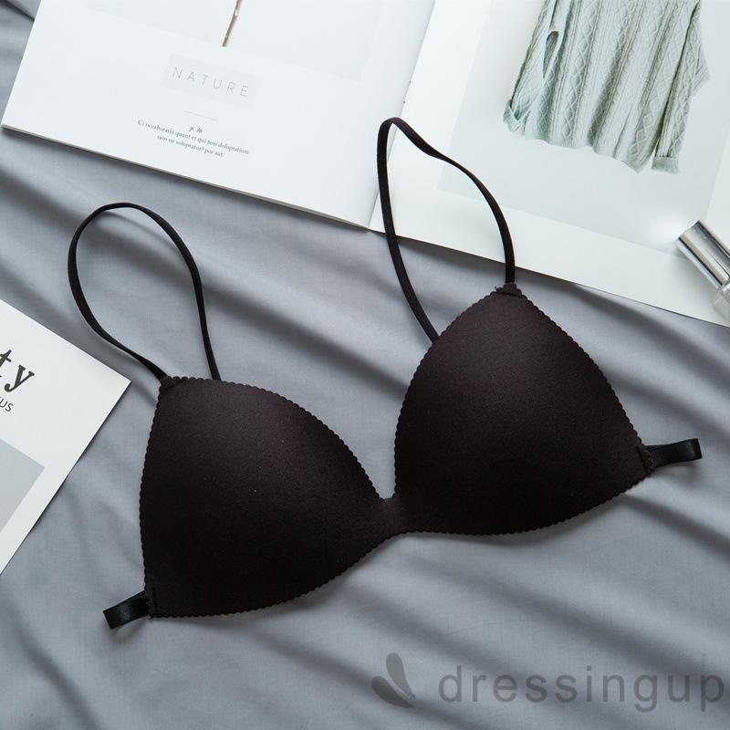 Đồ ngực cổ chữ V sâu màu sắc đơn giản quyến rũ cho nữ