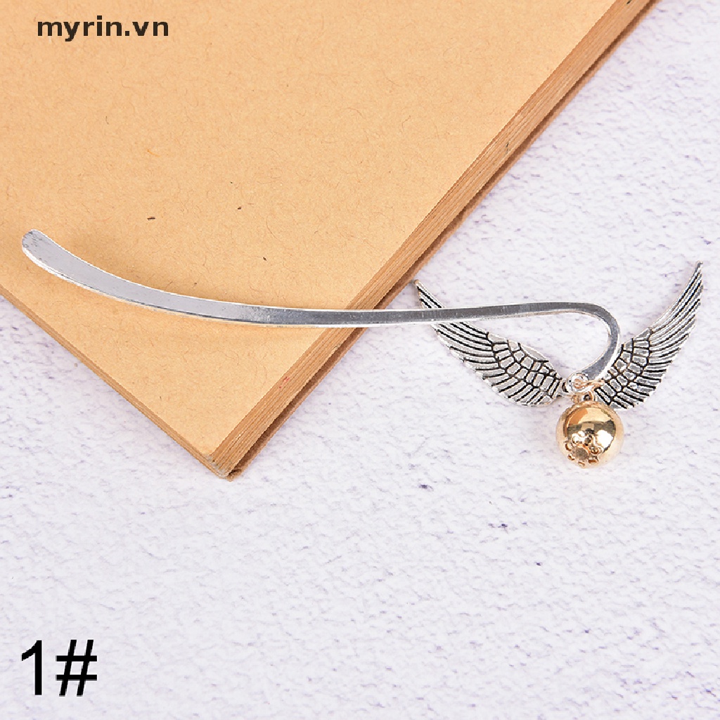 Thẻ Đánh Dấu Trang Sách Hình Harry Potter Màu Vàng Kim Dùng Làm Quà Tặng Trường Học