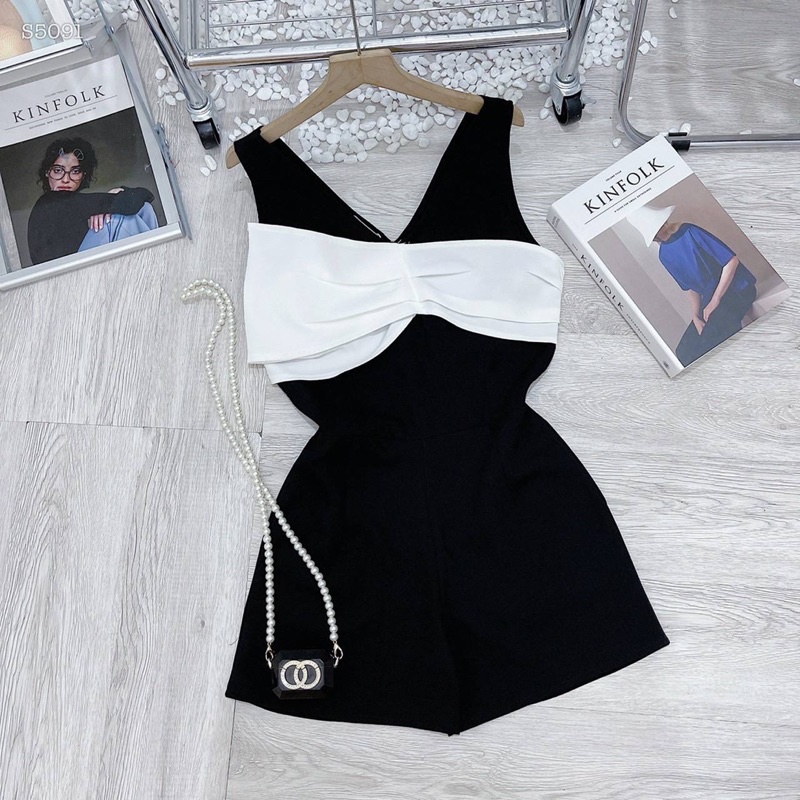 JUMPSUIT SHORT PHỐI NƠ