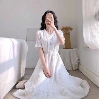 [FREESHIP50K] VÁY TIỂU THƯ CÚC NGỰC HÀNG 2 LỚP CAO CẤP