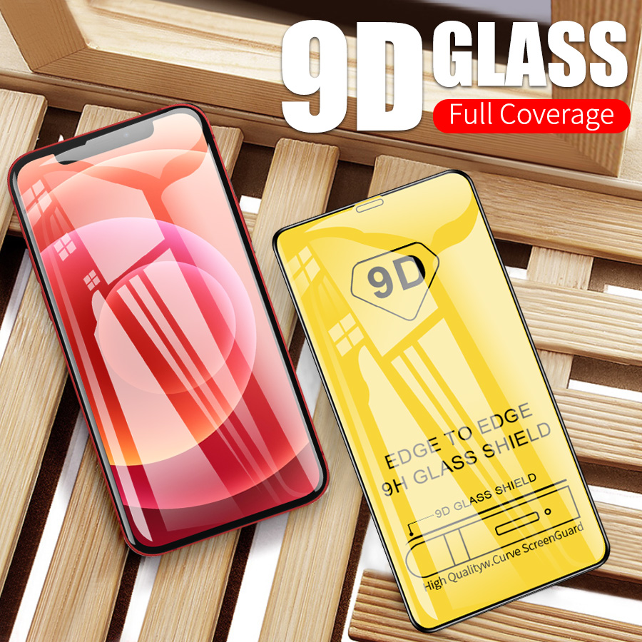 Kính cường lực Full màn 9D Cho iPhone 15 14 13 12 11 Pro Max X Xs XR 6 6s 7 8 Plus