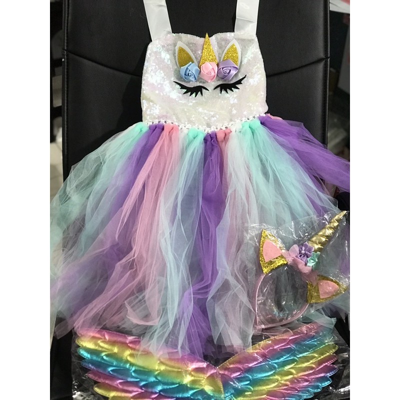 Váy ngựa Pony Unicorn kèm sừng và cánh cho bé 12-30kg
