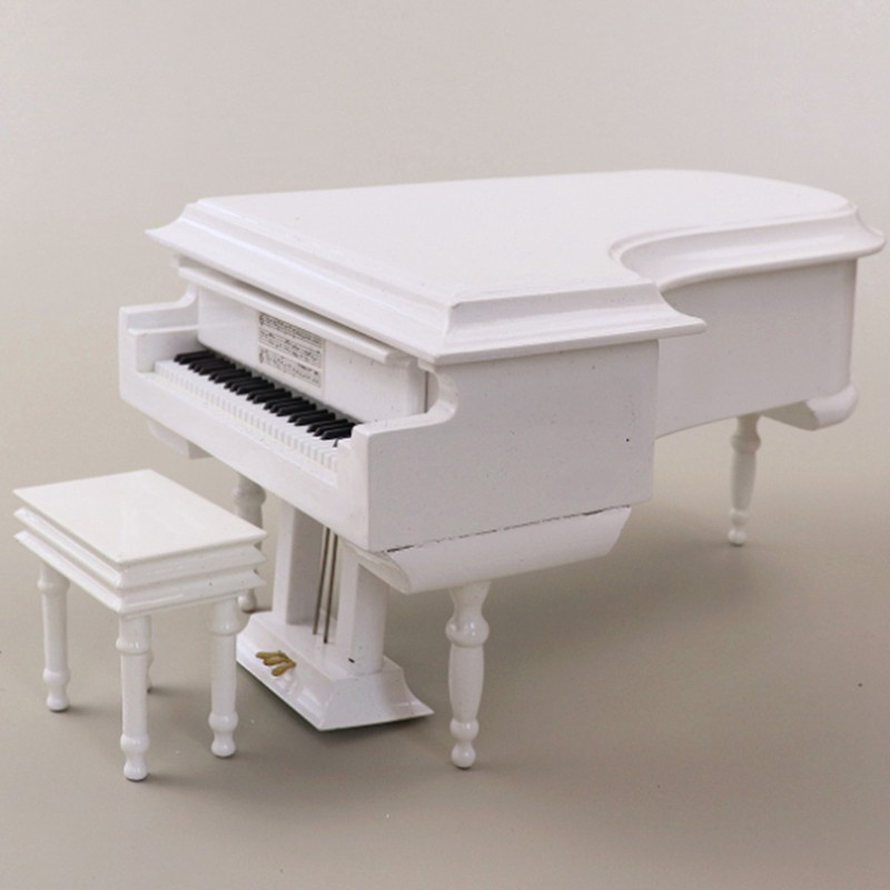 Miniature Grand Piano el Kit Musical Instrument with Chair