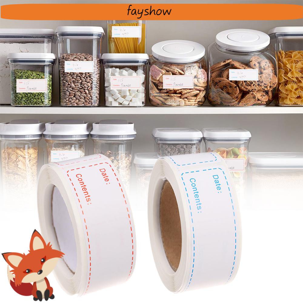 Nhãn Dán Chống Nước Tự Dính Cho Hộp Đựng Thức Ăn Trong Tủ Lạnh