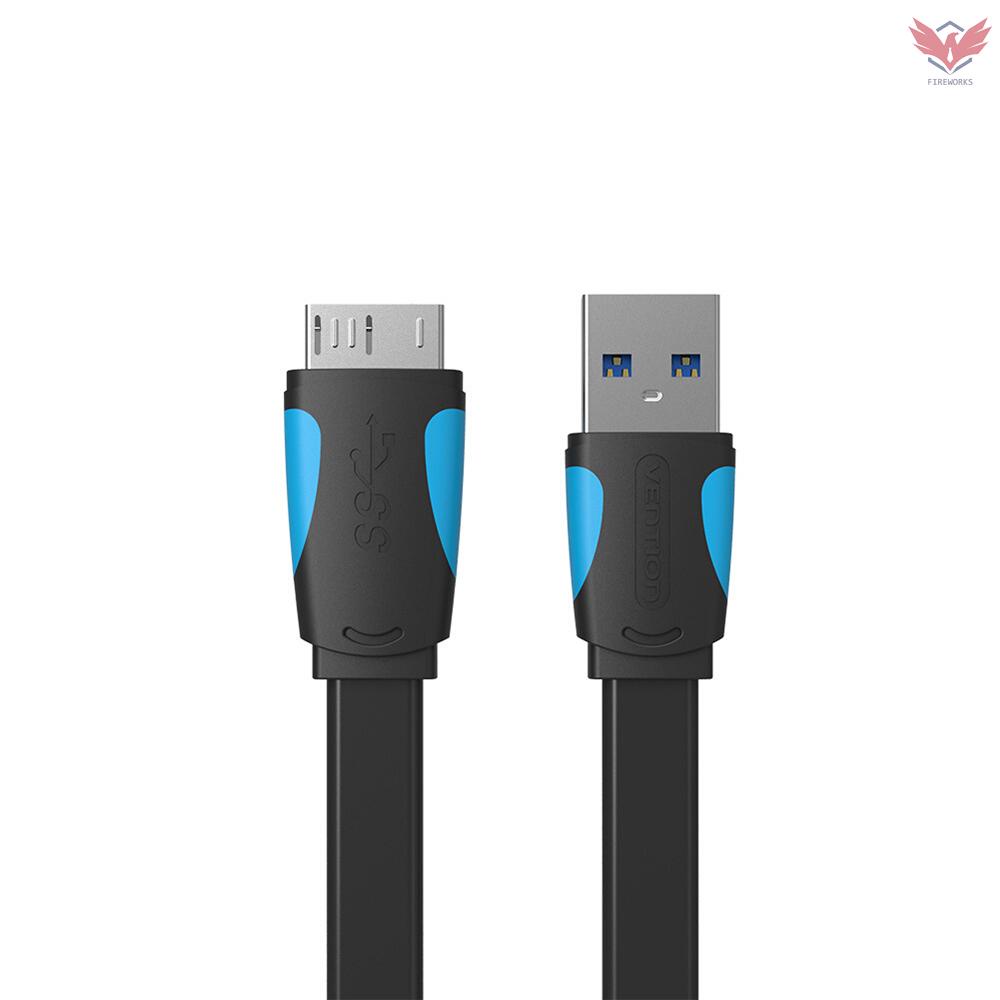 VENTION Dây Cáp Usb Type A Male Sang Micro B Cho Ổ Cứng Ngoài Samsung S5 Và Note3 0.25m Đen