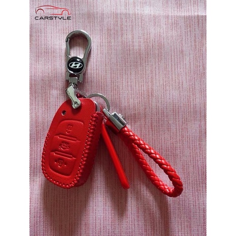 Bao da dùng cho Hyundai Elantra, Tucson, i10 2020 Bao da chìa khóa ô tô Hyundai bảo vệ chìa bền đẹp và chắc chắn ốp cho các loại smartkey i10, tucson, elantra