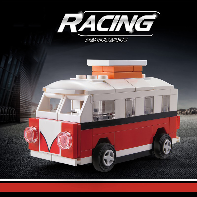 Lego công nghệ mini kéo lại xe ô tô khối xây dựng cậu bé đồ chơi ô tô quà tặng trẻ em