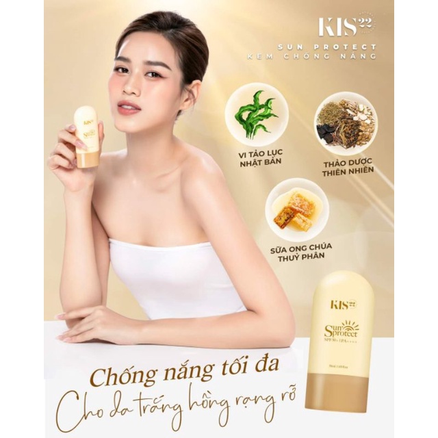 Kem chống nắng Kis 22 Sun Protect SPF 50+ chính hãng, date mới