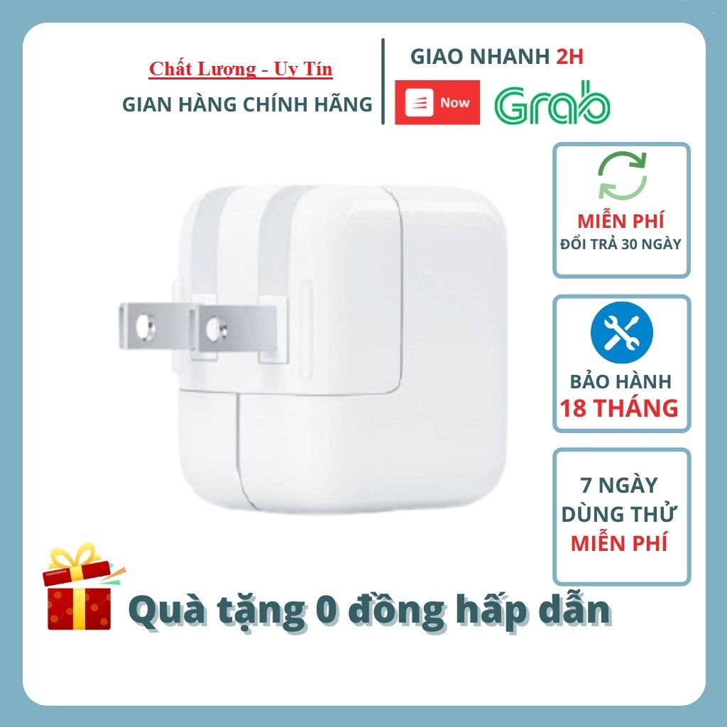 Củ sạc nhanh IPtablet táo 12w chính hãng-tablet táo 1 2 3 4 PRO AIR MINI,IP6 7 8 plus x xs xr 11 12 pro max