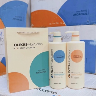 Combo dầu gội và kem ủ tóc mùi thơm giúp tóc mềm mượt olexrs hair salon