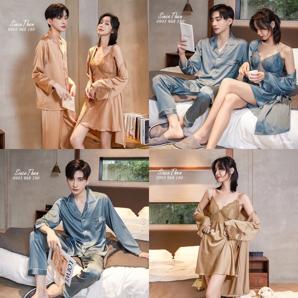 Đồ ngủ đôi mặc nhà, quà cưới dành tặng cho bạn thân và gia đình cao cấp - Since Then