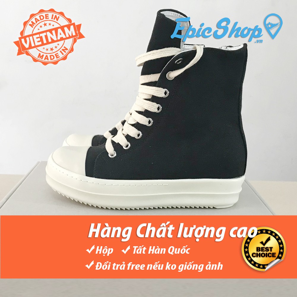 Giày Rick Owens cao cổ code 5800 nam nữ
