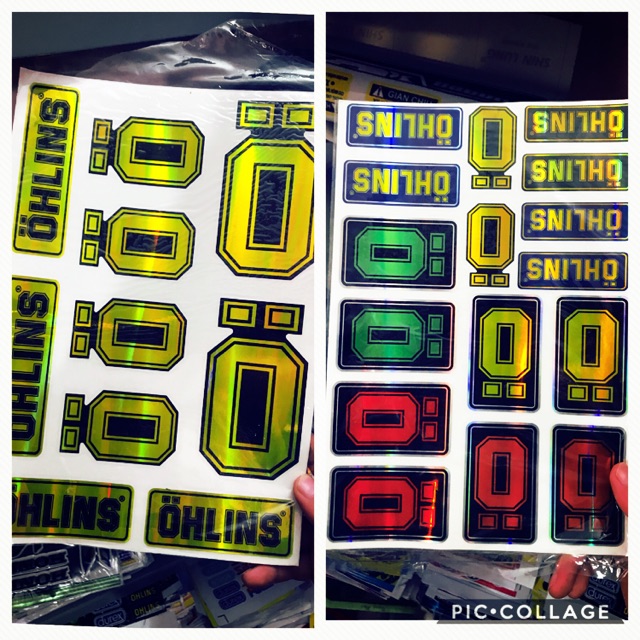 Tem Xe Logo 7 Màu Nguyên Tấm