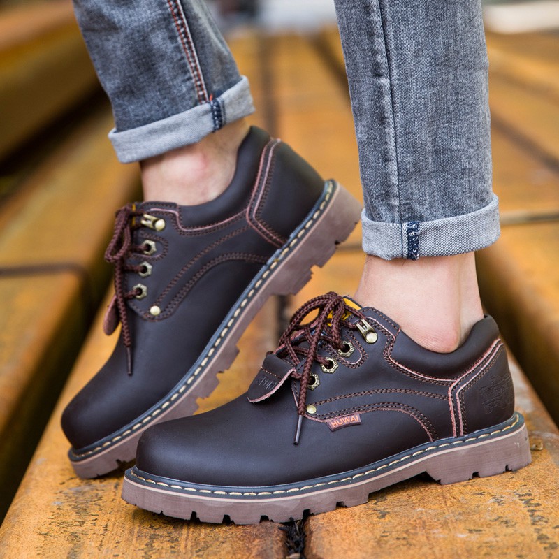 Giày Boot Nam Cổ Ngắn Thời Trang Hàn Quốc | BigBuy360 - bigbuy360.vn