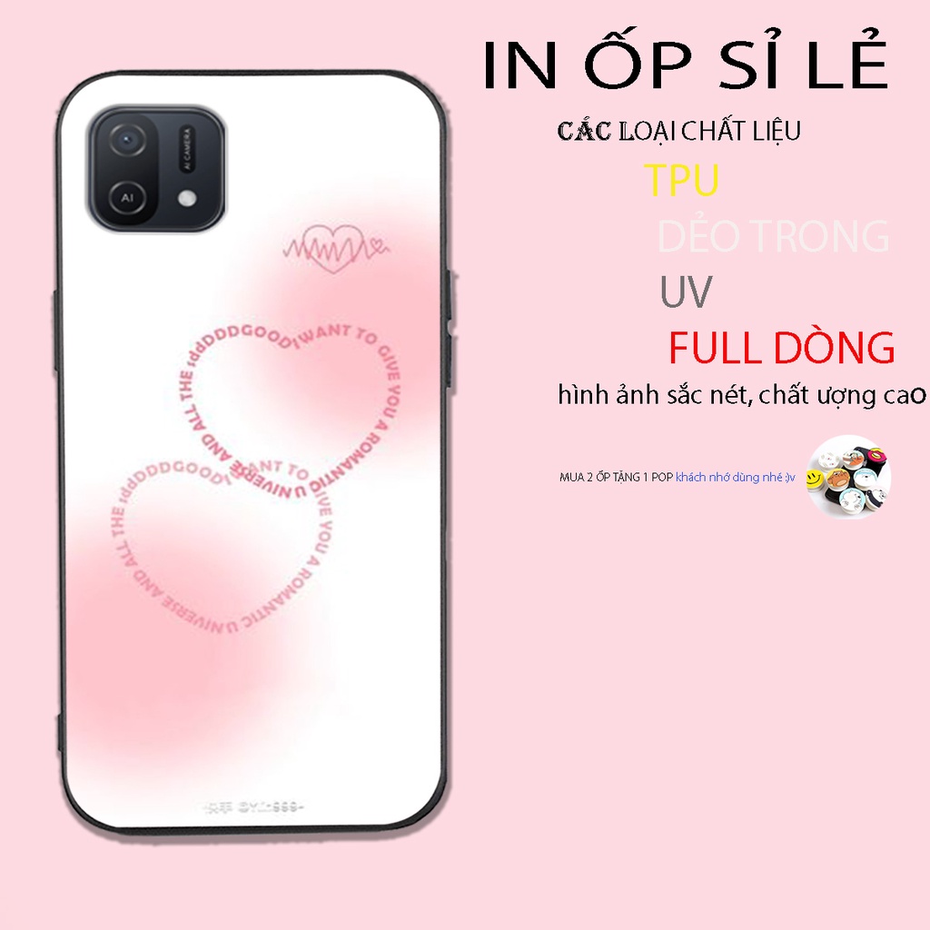 Ốp lưng điện thoại oppo a16k trái tim sắc màu