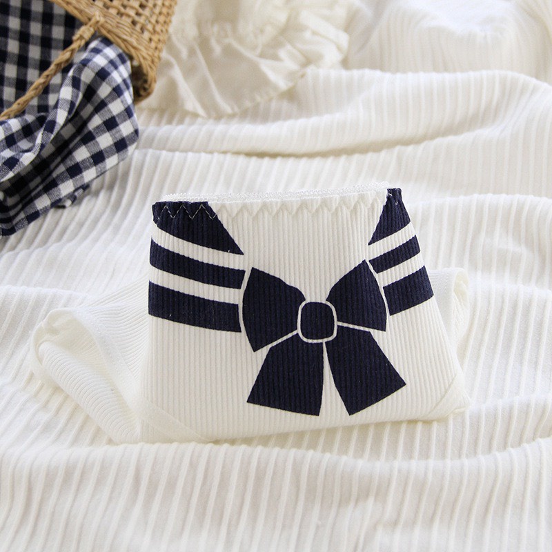 Quần Lót Nữ Cotton Họa Tiết Thủy Thủ Kẻ Ngang Eo Siêu Hot MS.Q510