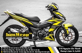 Tem chế Winner 150 Thể Thao Vàng-Đen [170933]